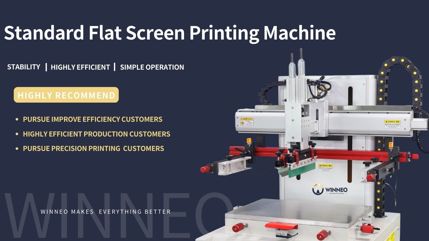 Standard High Precision Flat Screen Printing Machine