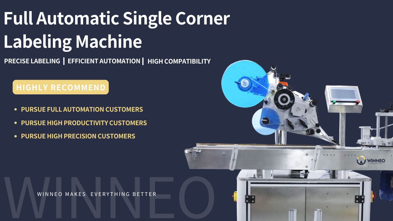 Full automatic corner labeling machine