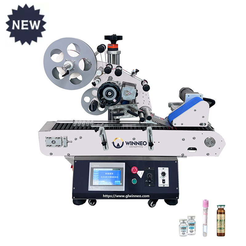 WT-105-Desktop Horizontal Round Bottle Labeling Machine - WINNEO
