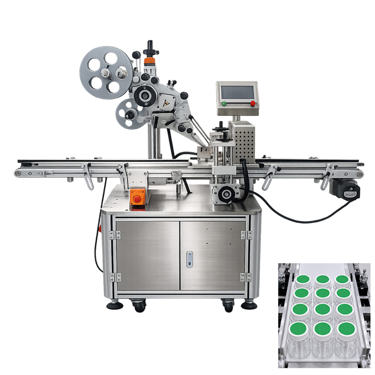 Automatic Flat Label Applicator with Clamp Feeding System - WINNEO